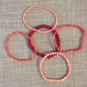 Stacked beaded bracelet set